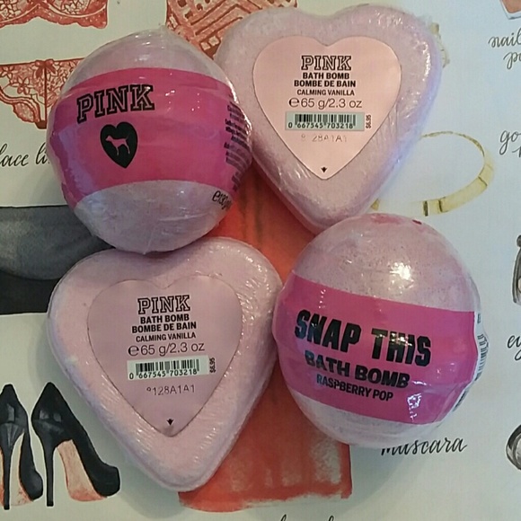 4 - PINK Bath Bombs New with tag - Picture 4 of 8